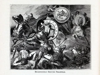 Epaminondas rettet Pelopidas, 1882