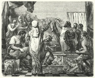 Fabius Maximus erklärt den Karthagern den Krieg, 218 v. Chr.