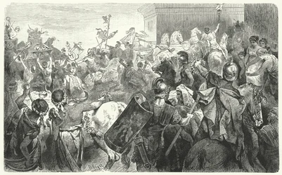 Triumph des Scipio Aemilianus nach der Zerstörung Karthagos im Dritten Punischen Krieg, 146 v. Chr.