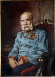 Porträt von Kaiser Franz Joseph I. im Alter von 85 Jahren