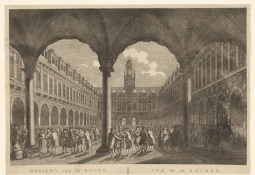 Ansicht des Innenhofs der Börse von Hendrik de Keyser