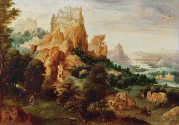 Landschaft mit dem barmherzigen Samariter