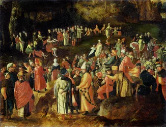 Johannes der Täufer predigt der Menge