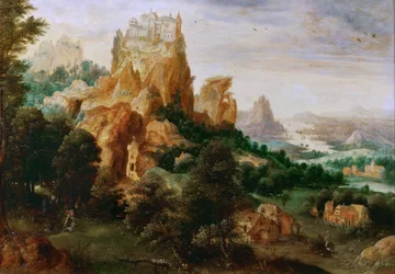 Landschaft mit der Parabel vom barmherzigen Samariter