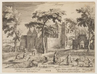 Nyenroy - Frühling, aus Die Jahreszeiten, Blick auf Burgen in der Umgebung von Amsterdam