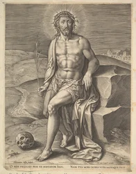 Christus sitzt auf dem kalten Stein