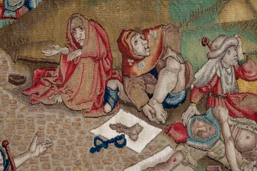 Wandteppich inspiriert von der Arbeit von Hieronymus Bosch, ca. 1560