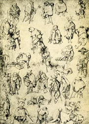 Krüppel, Bettler und Bettlermusiker