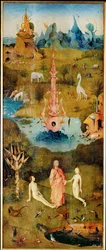 Der Garten der Lüste, Triptychon, linkes Panel, (Detail)