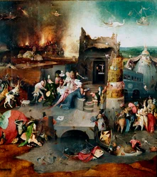 Triptychon der Versuchungen: „Die Versuchungen des Heiligen Antonius“ Zentrales Panel