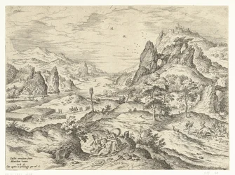 Venus trauert um den Tod von Adonis Landschaften mit biblischen und mythologischen Szenen (Serientitel)
