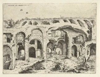 Vierte Ansicht des Kolosseums in Rom