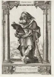 Der heilige Jakobus der Jüngere; S. Iacobvs Minor (Titel auf dem Objekt); Christus und die zwölf Apostel sowie der heilige Paulus (Serientitel)