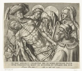 Der Leichnam des toten Christus wird getragen