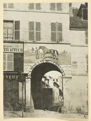 Schild eines Pferdehändlers