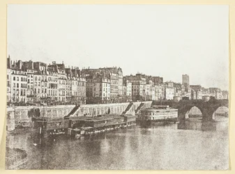 Le Pont-Neuf, die Ufer, die Bäder "A la Samaritaine" und der Turm St. Jacques
