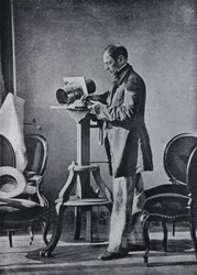 Porträt von Hippolyte Bayard, von ihm selbst aufgenommen (s/w Foto)