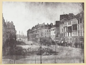 Rue Royale und Überreste der Barrikaden von 1848