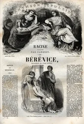 Berenice Tragödie in fünf Akten - Gravur in „Werke von Jean Racine“ illustriert von Pauquet und mit einer Notiz von Emile de La Bedolliere - 1851