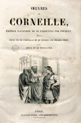 Frontispiz der Werke von Pierre Corneille (1606-1684), Ausgabe von 1864 (Gravur)