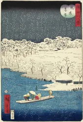 Abendschnee in Hashiba, November 1861