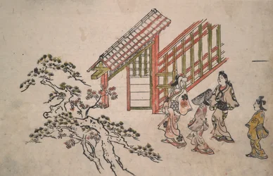 In der Nähe des Neuen Yoshiwara-Tores