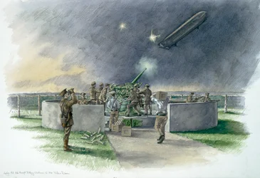 Lodge Hill Batterie, Chatham, Kent, Erster Weltkrieg
