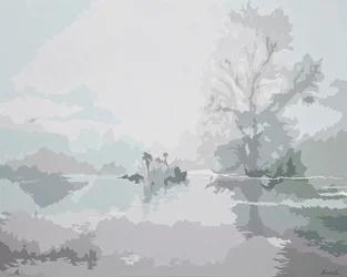 Nebliger Morgen, 2024