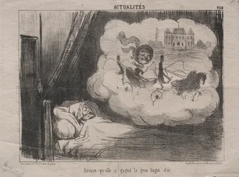 Actualities Nr. 238: Träumend, dass sie viele Goldbarren gewonnen hatte, 1851
