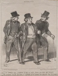 Actualities No. 7: Es scheint mir, dass ich dort einen kleinen Hund bemerke, der nicht angeleint ist!, 1852