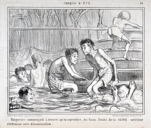 Werk von Honore Daumier (1808-1879) Charivari stammt aus dem Jahr 1858: Serie CRUQUIS D