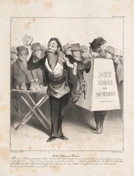 Caricaturana: Pl. 14, Robert Macaire Buchhändler