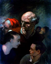 Familie in einer Barrikade während der Pariser Kommune, 1870