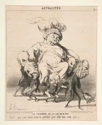 Der Triumph des Gesetzes vom 31. Mai, aus Actualités