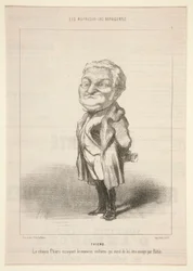 Thiers: Der Bürger Thiers probiert das neue Kostüm, das ihm von Bavin geschickt wurde