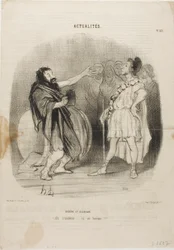 Diogenes und Alkibiades im Odeon, Platte 121 aus Actualités
