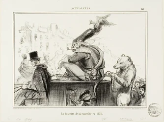 Der Abstieg der Courtille im Jahr 1855, Platte 165 aus Actualités