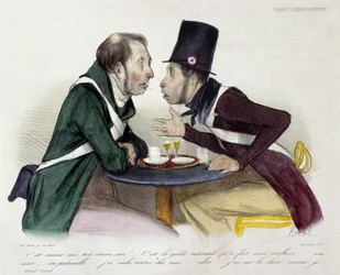 Bistrogespräch zwischen Nationalgardisten