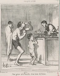 Ansicht aufgenommen in der Erfrischungsbar eines Bades