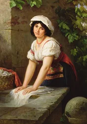 Wäsche am Brunnen, 1896