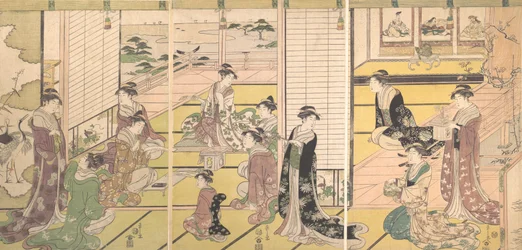 Ehrung der drei Götter der Poesie: Frauen, die Gedichte schreiben