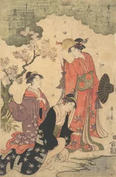 Damen bei einem Picknick, ca. 1790