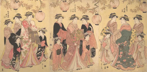 Die Yoshiwara-Parade im Herbst