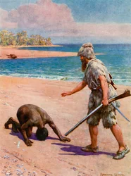 Illustration für Robinson Crusoe