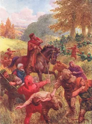 Die Rettung von Sir Richard of the Lea, Illustration aus 