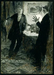 Er setzte das Glas an die Lippen und trank in einem Zug, aus 