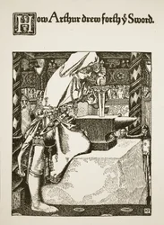 Wie Arthur das Schwert zog, Illustration aus 