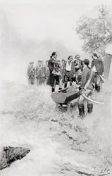 Das Begräbnis von Braddock, Illustration aus 