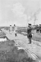 Die Kapitulation von Louisbourg, Illustration aus 