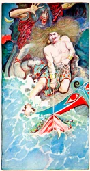Das Angeln von Thor und Hymir, aus Volkslegenden des Meeres, Harpers Magazine, 1902